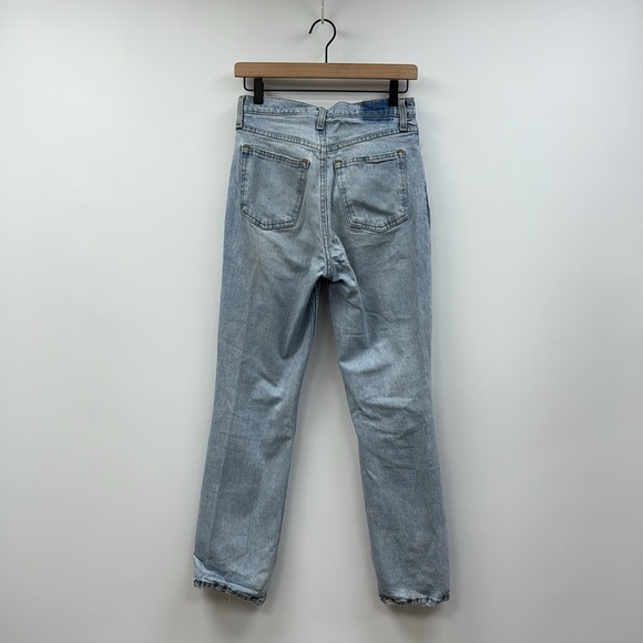Abercrombie & Fitch The '90s Straight Ultra High Rise Jeans Distressed Denim 27 - Picture 5 of 8